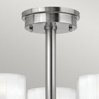 Meridian 3-Light Semi-Flush Mount (Modern Design)