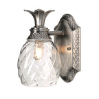 Plantation 1-Light Bathroom Wall Sconce (Polished Antique Nickel)