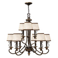 Plymouth 9-Light Chandelier (Old Bronze Finish)