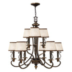Plymouth 9-Light Chandelier (Old Bronze Finish)