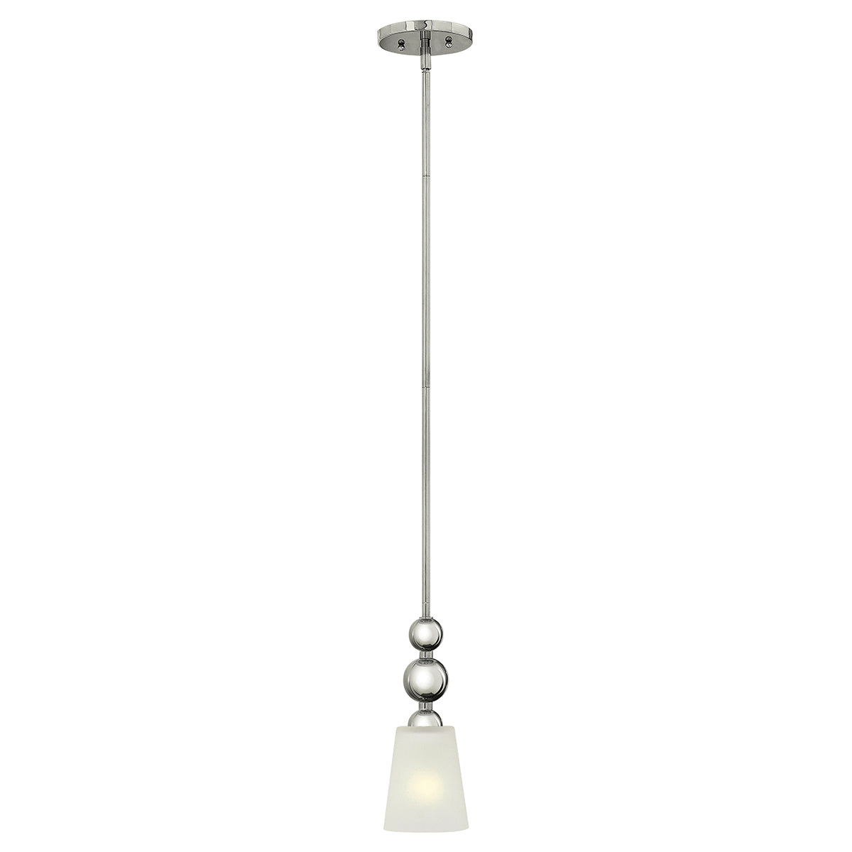 Zelda 1-Light Mini Pendant (Polished Nickel, Mid-Century Modern)