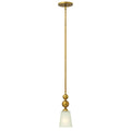 Zelda 1-Light Mini Pendant (Vintage Brass, Mid-Century Modern)