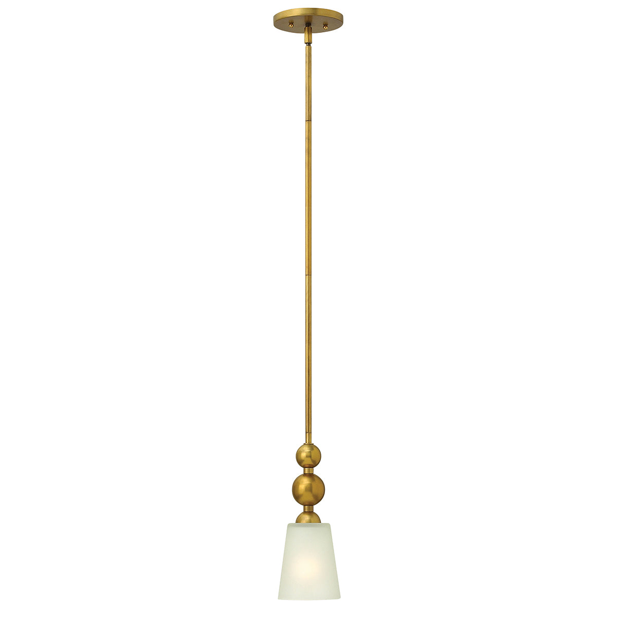 Zelda 1-Light Mini Pendant (Vintage Brass, Mid-Century Modern)