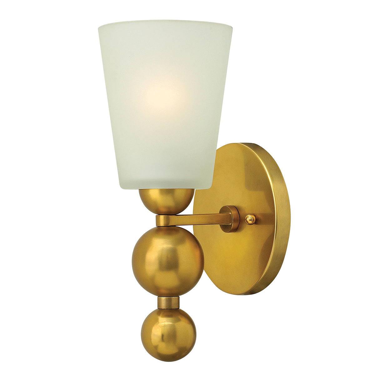 Zelda 1-Light Wall Sconce (Vintage Brass, Mid-Century Modern)