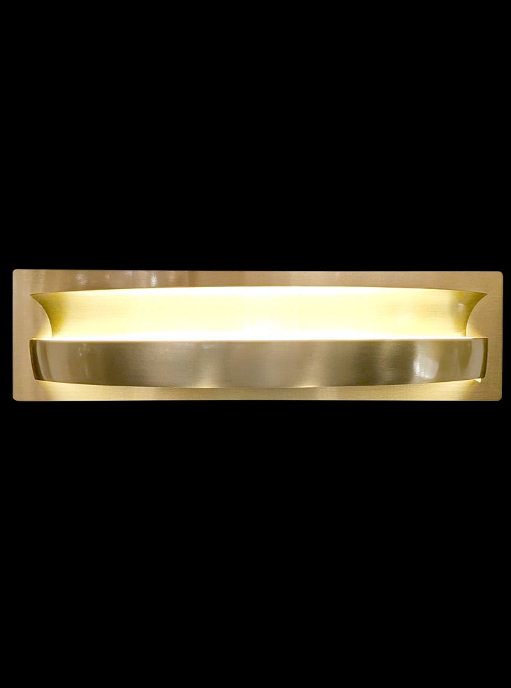 Eternity Satin Brass LED Wall Light