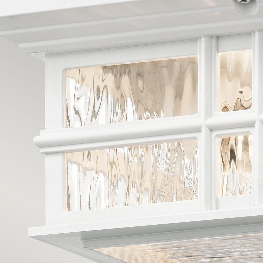 Beacon Square 2 Light Flush Mount White