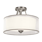Lacey 3 Light Semi-Flush Mount - Antique Pewter