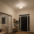 Lacey 3 Light Semi-Flush Mount - Antique Pewter