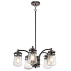 Lyndon 5 Light Outdoor Chandelier - Architectural Bronze