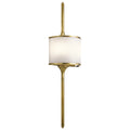 Mona 2 Light Wall Light - Natural Brass