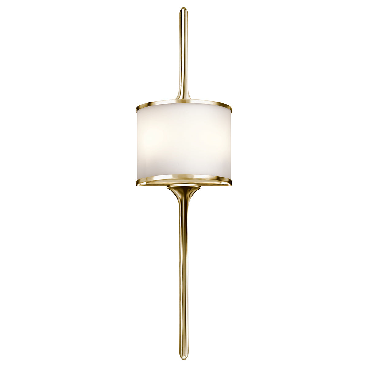 Mona 2 Light Wall Light - Polished Brass