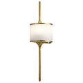 Mona 2 Light Wall Light - Natural Brass