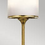 Mona 2 Light Wall Light - Natural Brass