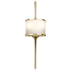 Mona 2 Light Wall Light - Polished Brass