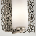 Silver Coral 1 Light Wall Light