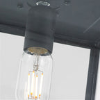 Lofoten Black Cube Flush Ceiling Light