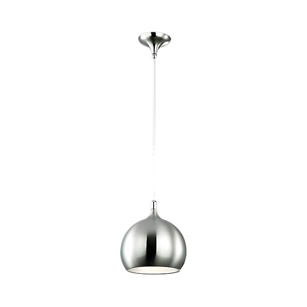 Cleo - Sand Chrome Metal Pendant