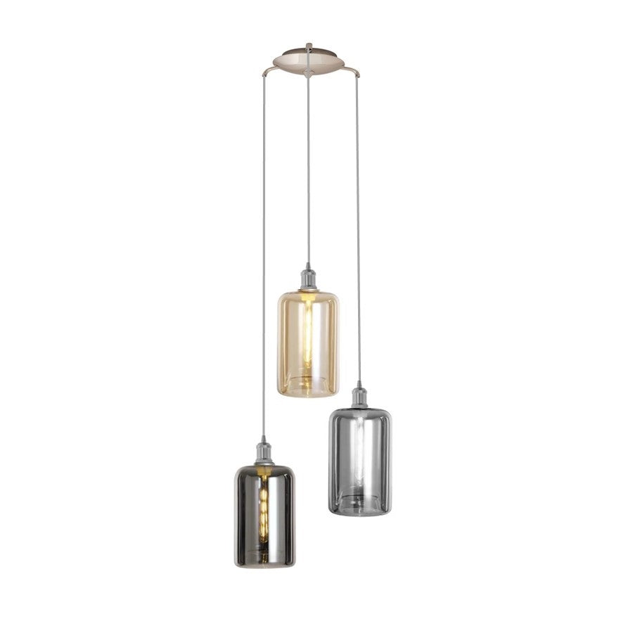MUSKA Cluster 3 light - Amber,Silver,Smoke