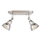 Nathaniel 2 Light Plate Spotlight Polished Nickel