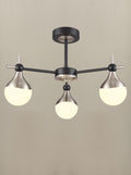 Nexus 3lt semi flush Fitting matt black and satin nickel