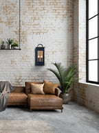 Nightingale 2lt Wall bracket H 510 matt black and aged brass