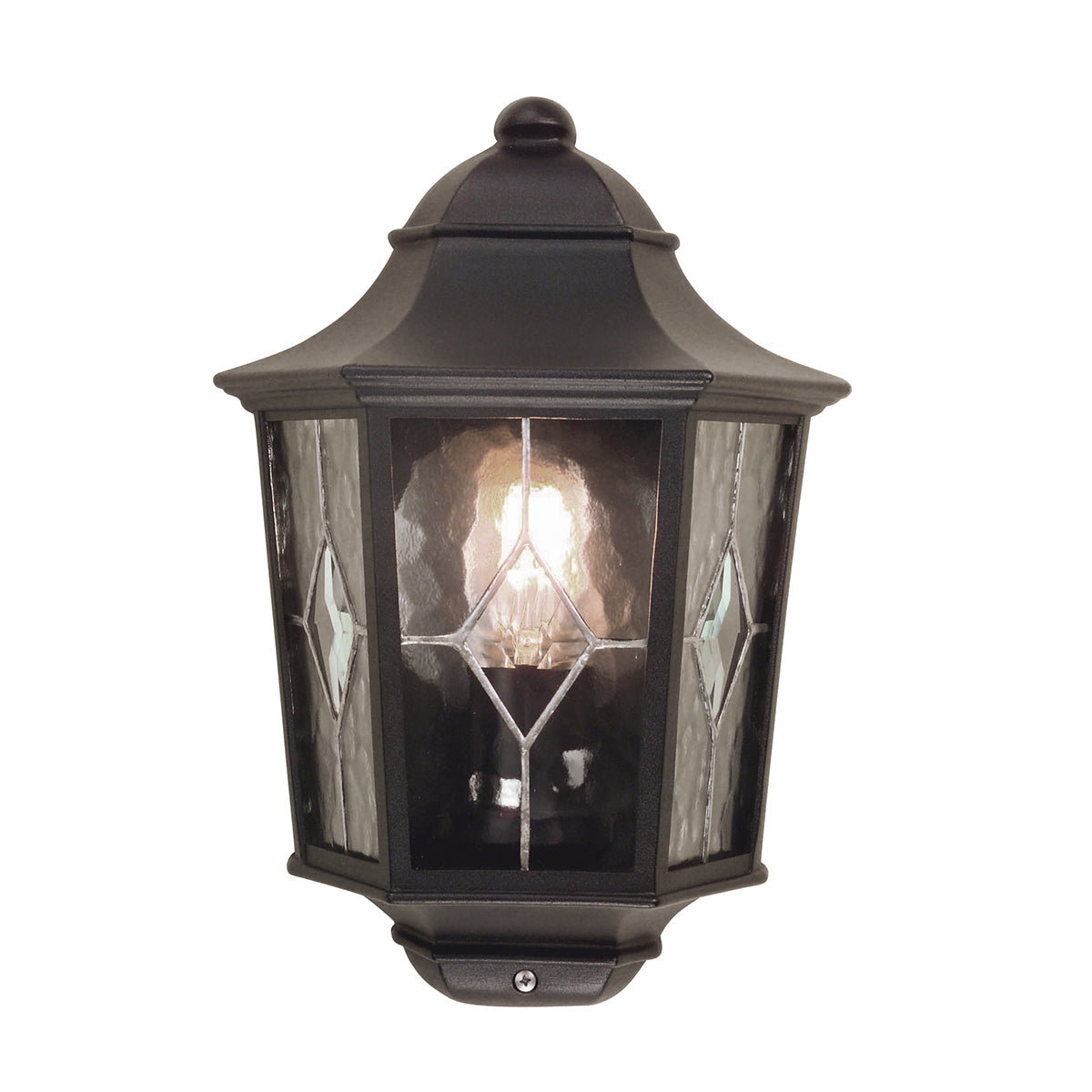 Norfolk Black Half Wall Lantern