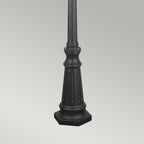 Norfolk 3-Light Black Outdoor Lamp Post