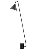 Paisley Matt Black Floor Lamp