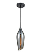 Taper Smoked Glass  Pendant