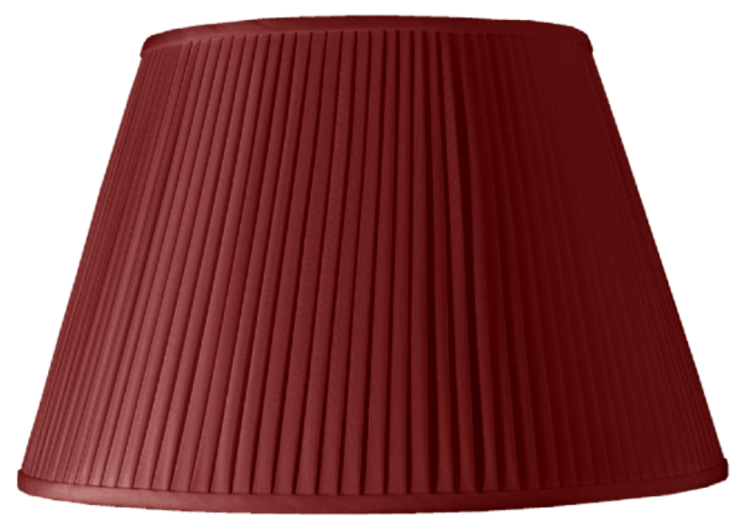 14" Pleated Empire Wine  Lamp Shade