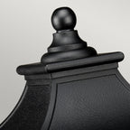 Bedford 1-Light Outdoor Pedestal Lantern (Mystic Black)