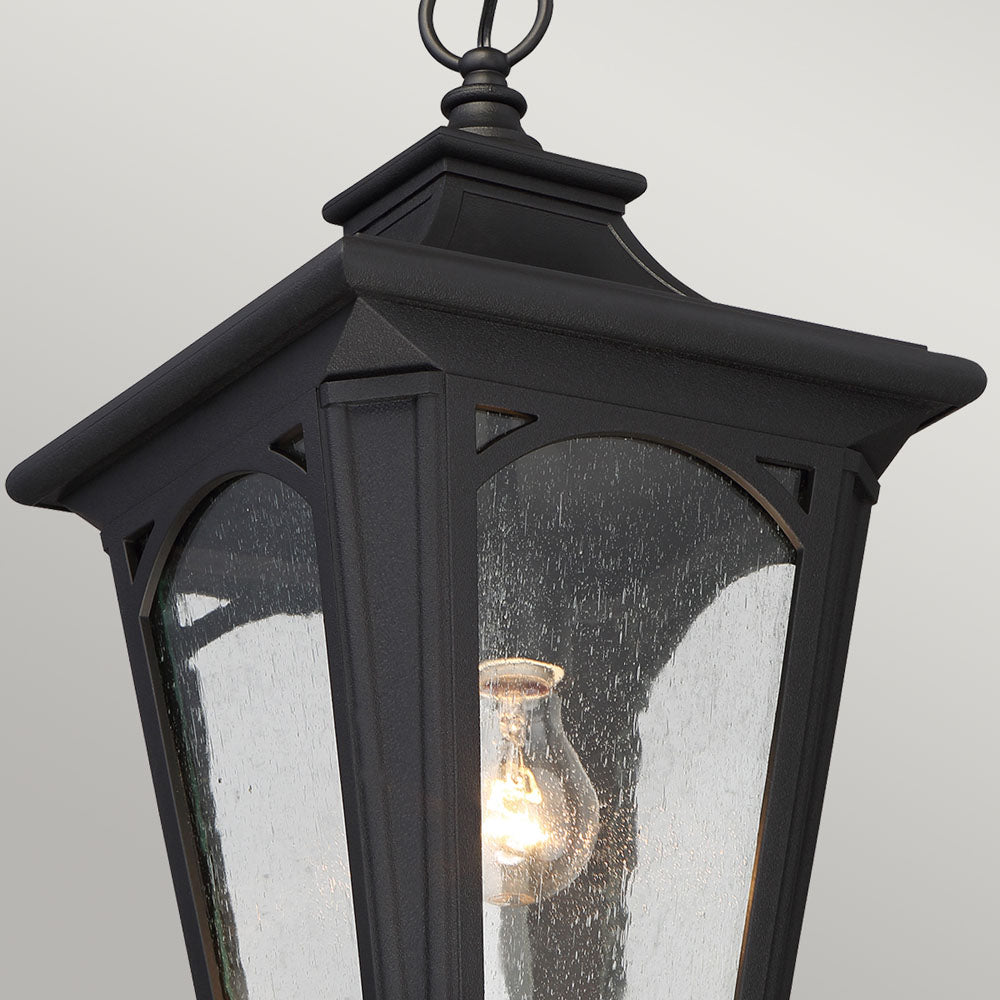 Bedford 1-Light Small Chain Lantern (Mystic Black Finish for Exteriors)