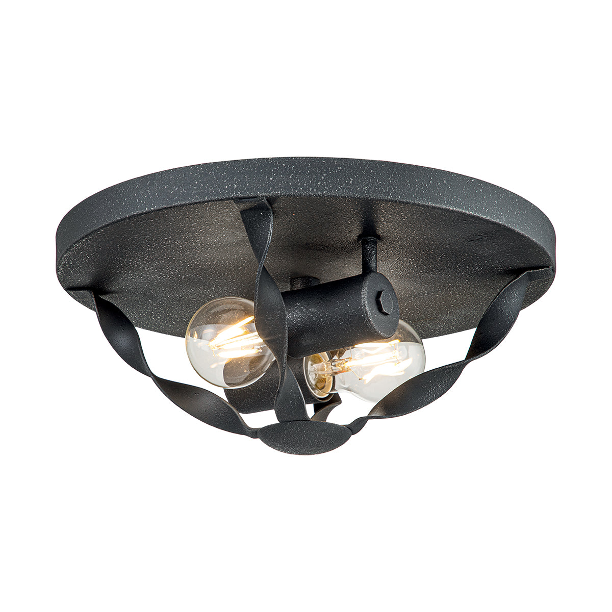 Bradbury Grey Ash 2-Light Flush Mount Ceiling Light