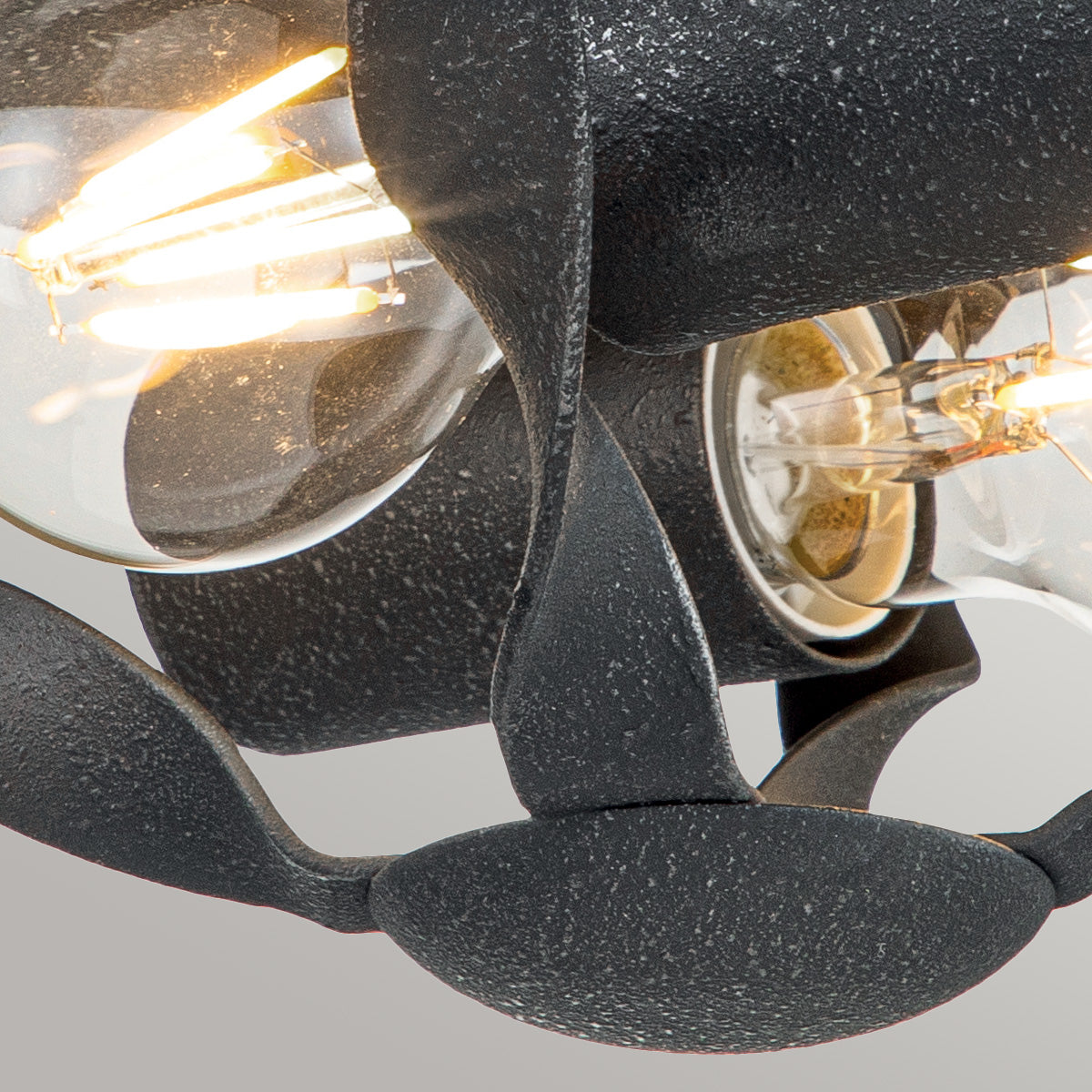 Bradbury Grey Ash 2-Light Flush Mount Ceiling Light