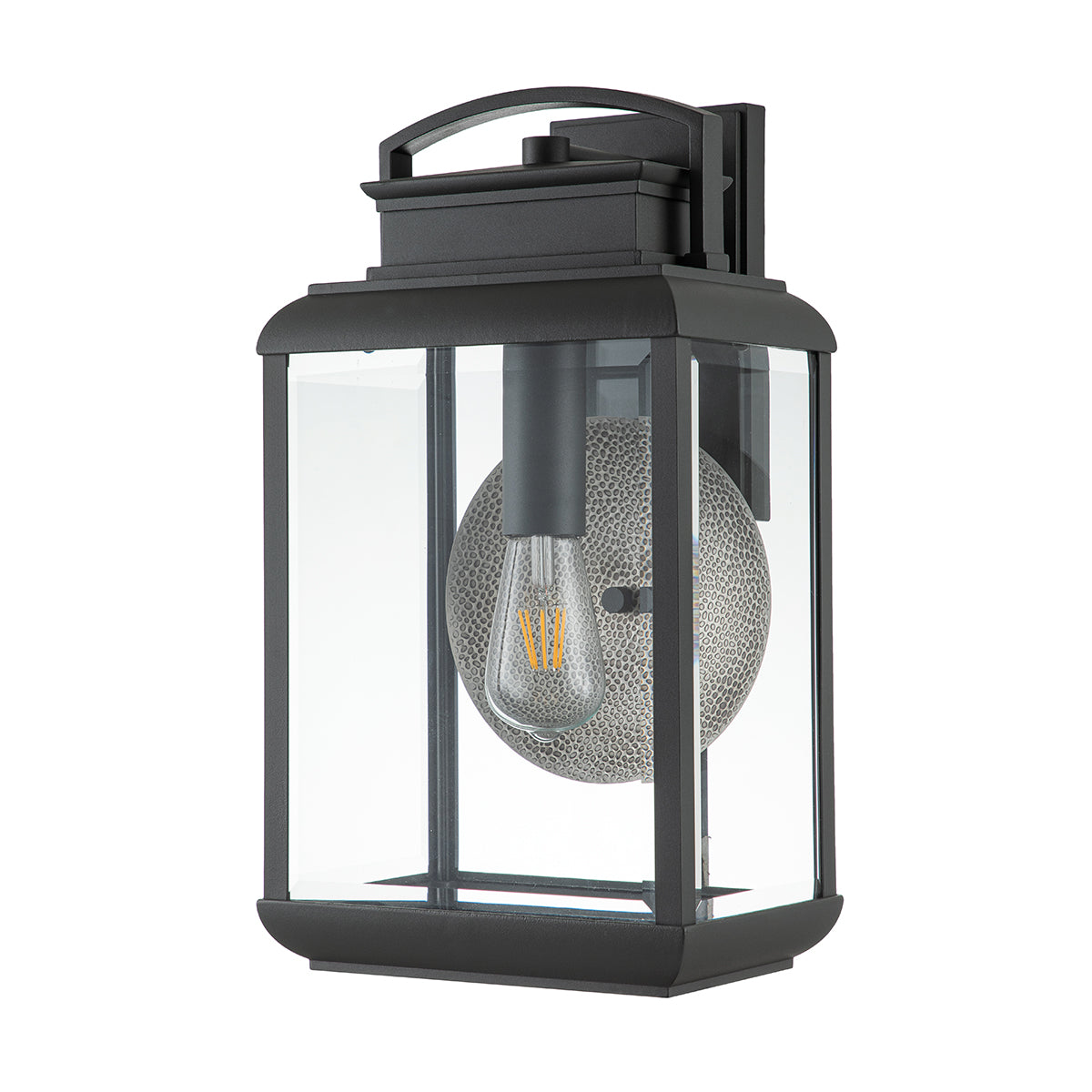 Byron Large Graphite Outdoor Wall Lantern (Vintage Style)