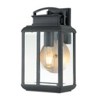 Byron Medium Graphite Outdoor Wall Lantern (Vintage Style)