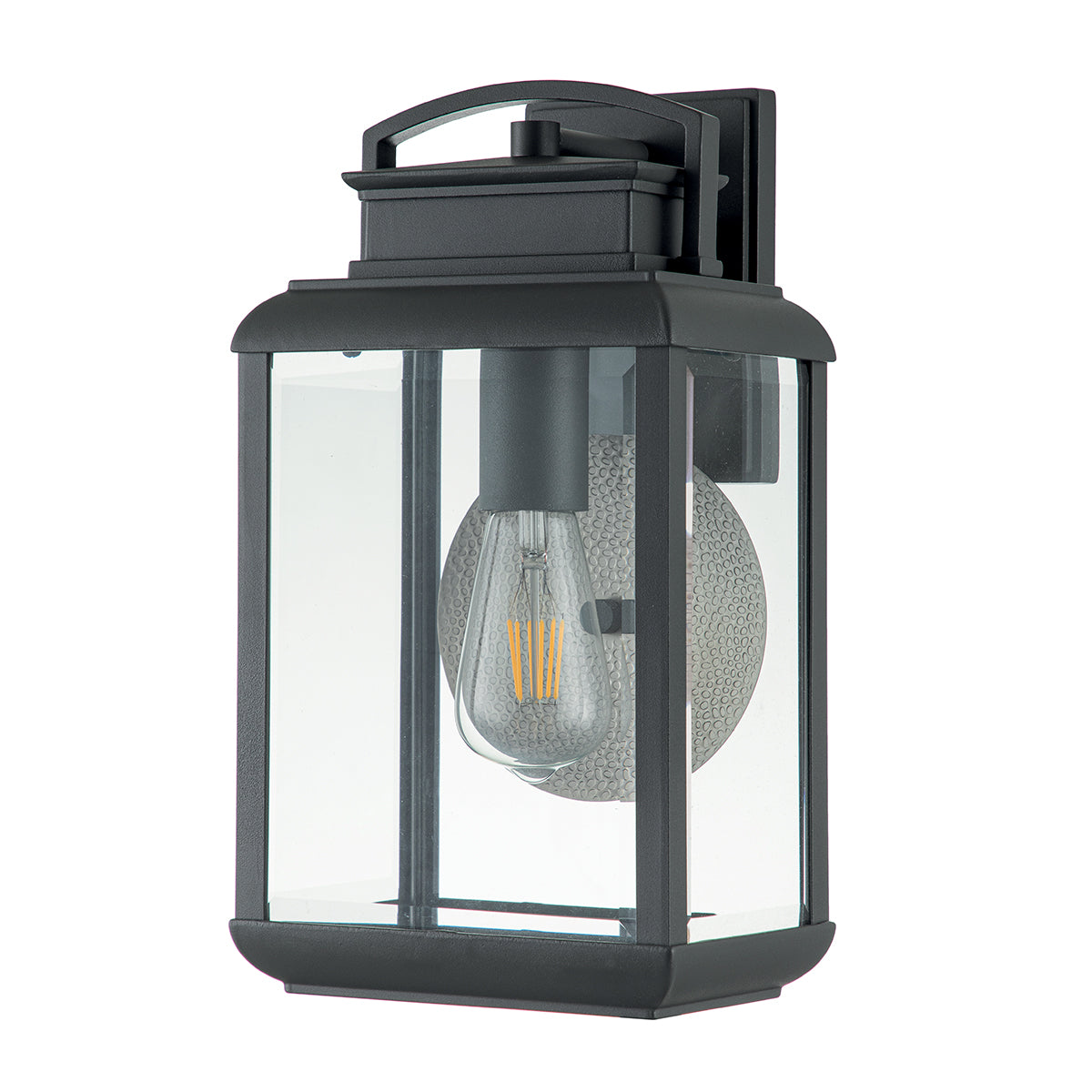 Byron Medium Graphite Outdoor Wall Lantern (Vintage Style)