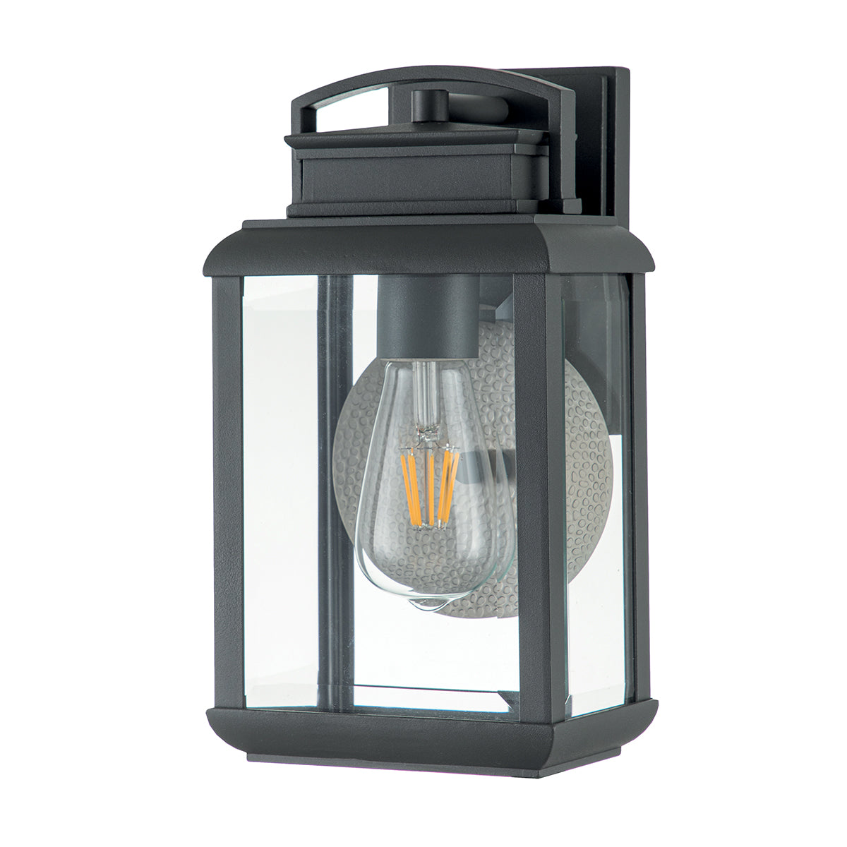 Byron Small Graphite Outdoor Wall Lantern (Vintage Style)