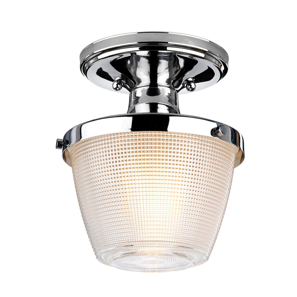 Dublin 1-Light Ceiling Semi-Flush Mount (Polished Chrome)