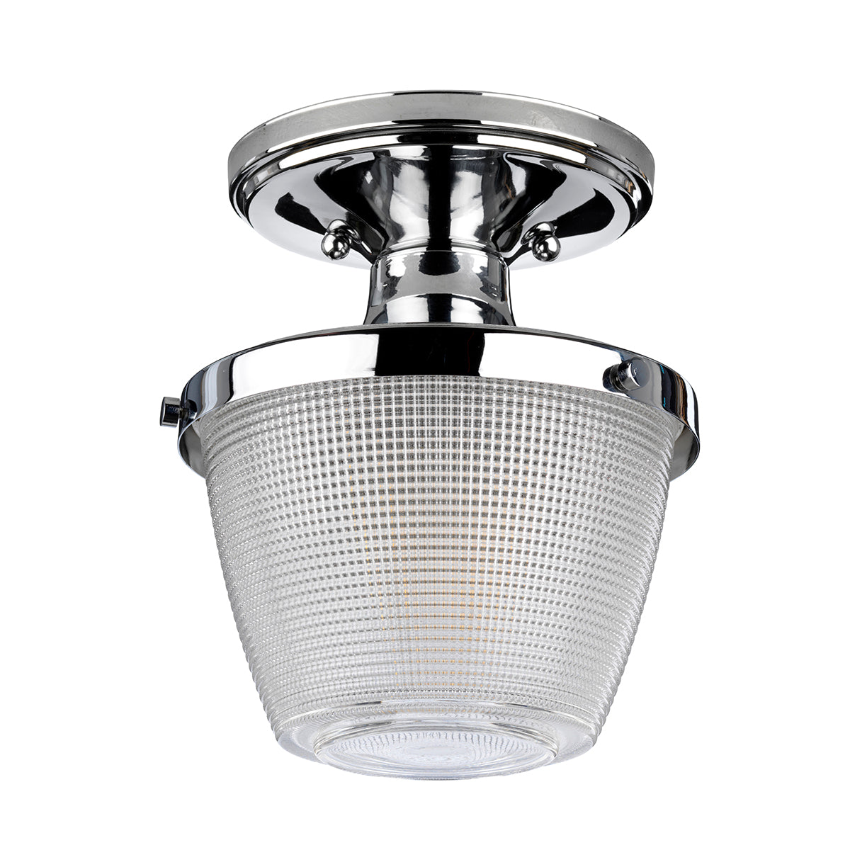 Dublin 1-Light Ceiling Semi-Flush Mount (Polished Chrome)
