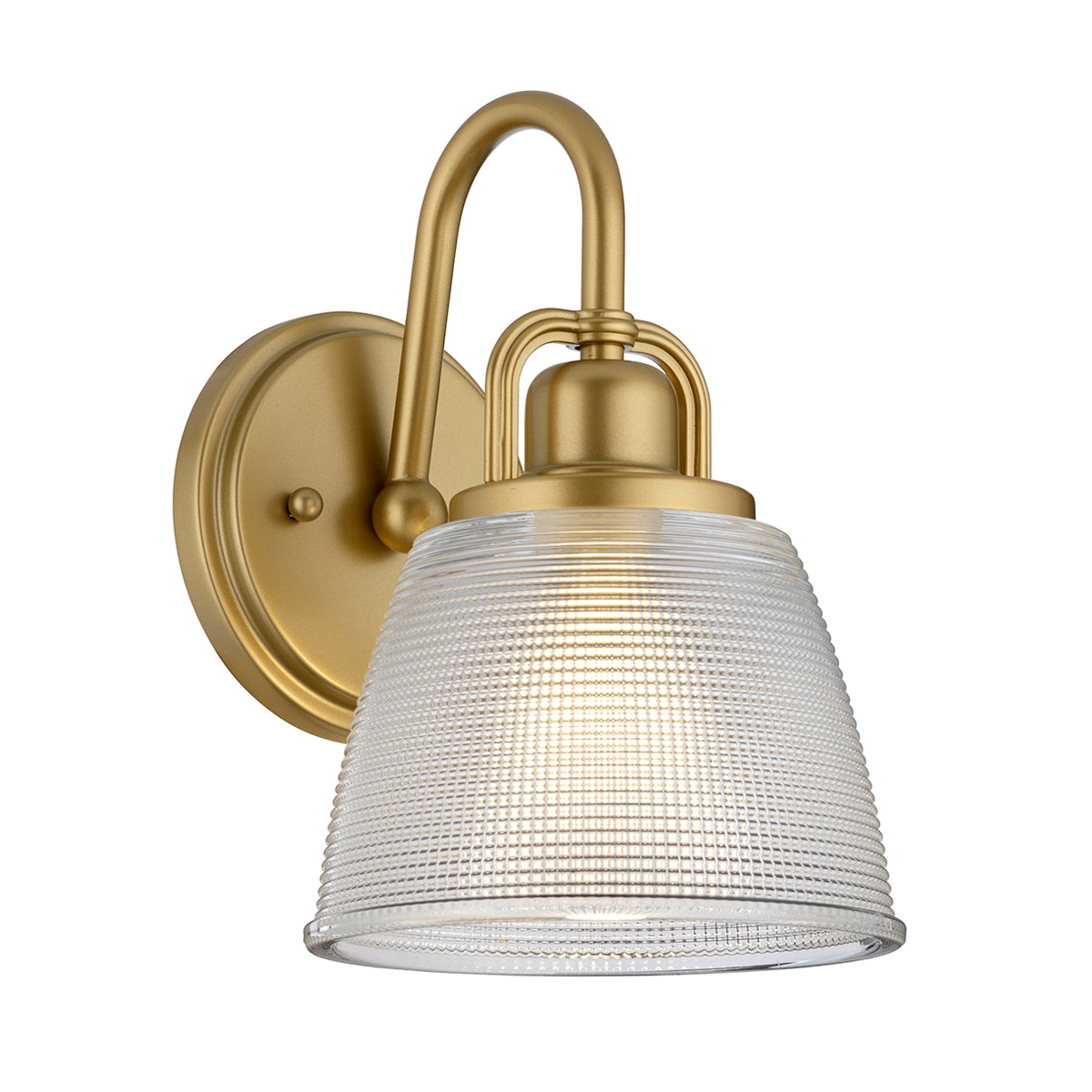 Dublin 1-Light Wall Sconce (Natural Brass)