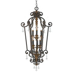 Marquette 6-Light Chandelier (Heirloom Finish with Multi-Faceted Crystals)