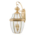 Newbury 2-Light Large Outdoor Wall Lantern (Polished Brass)