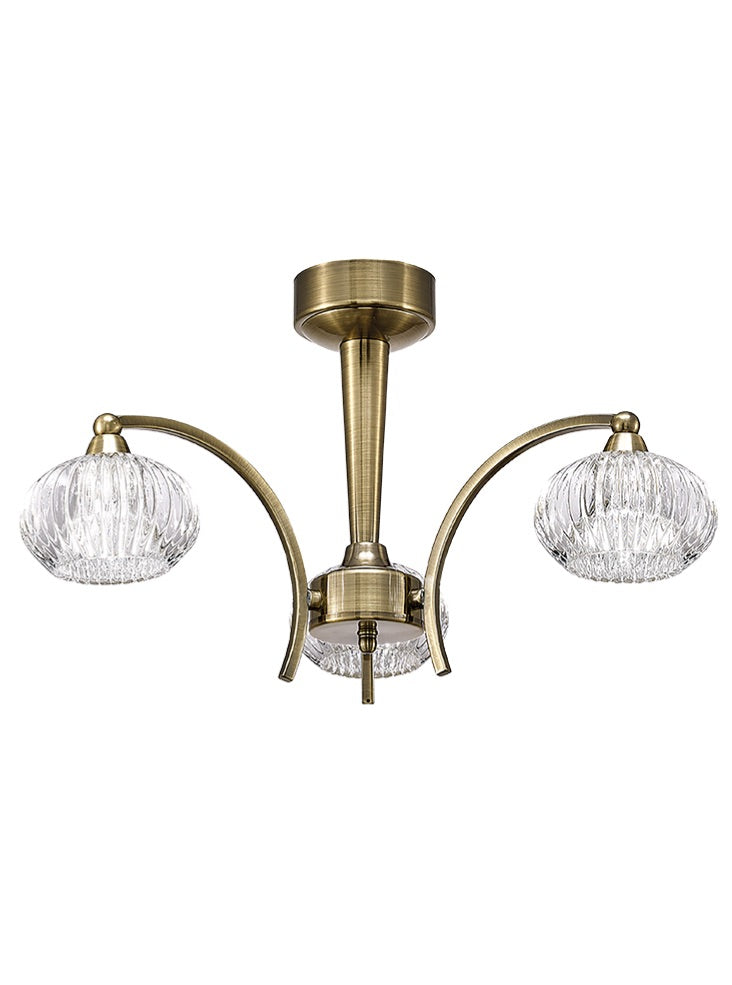 Ripple 3 Light Ceiling Fitting