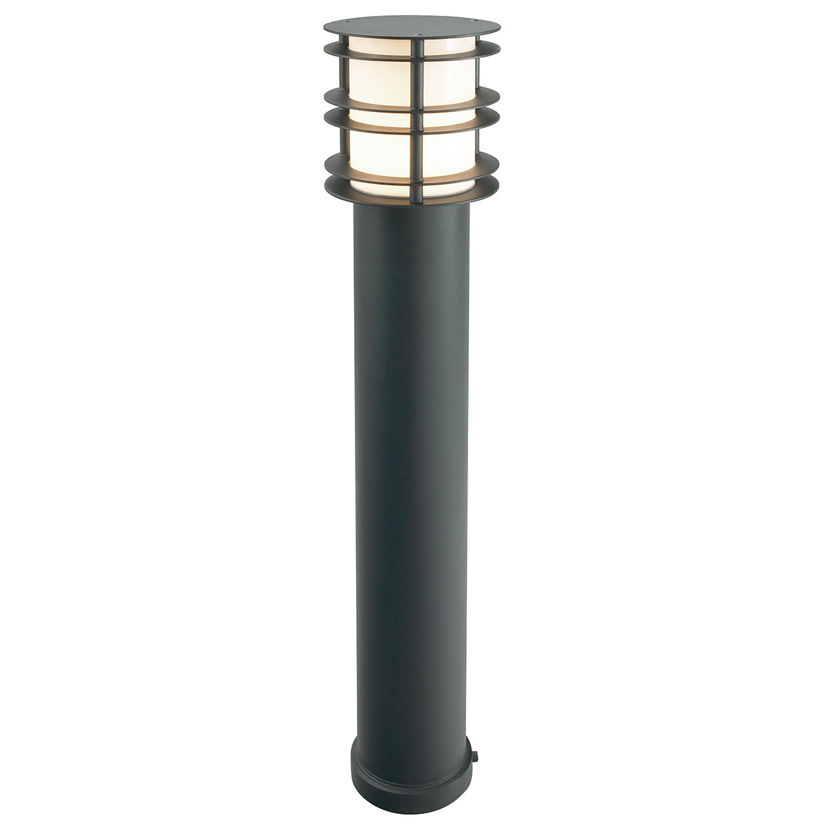 Stockholm 1-Light Large Bollard Light (Black)