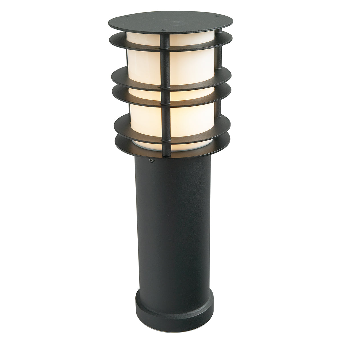 Stockholm 1-Light Medium Bollard Light (Black)