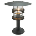 Stockholm 1-Light Grande Black Pedestal Lantern