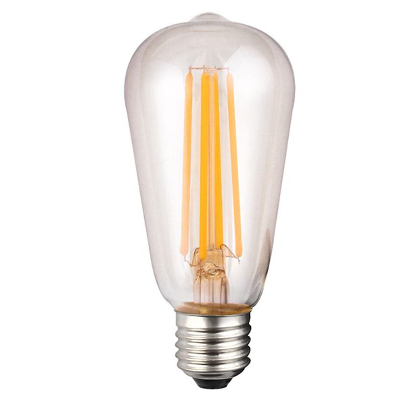 E27 6w ST58 Clear Warm White 3000k Dimmable
