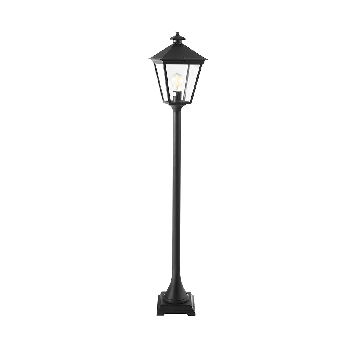 Turin 1-Light Black Pillar Lantern