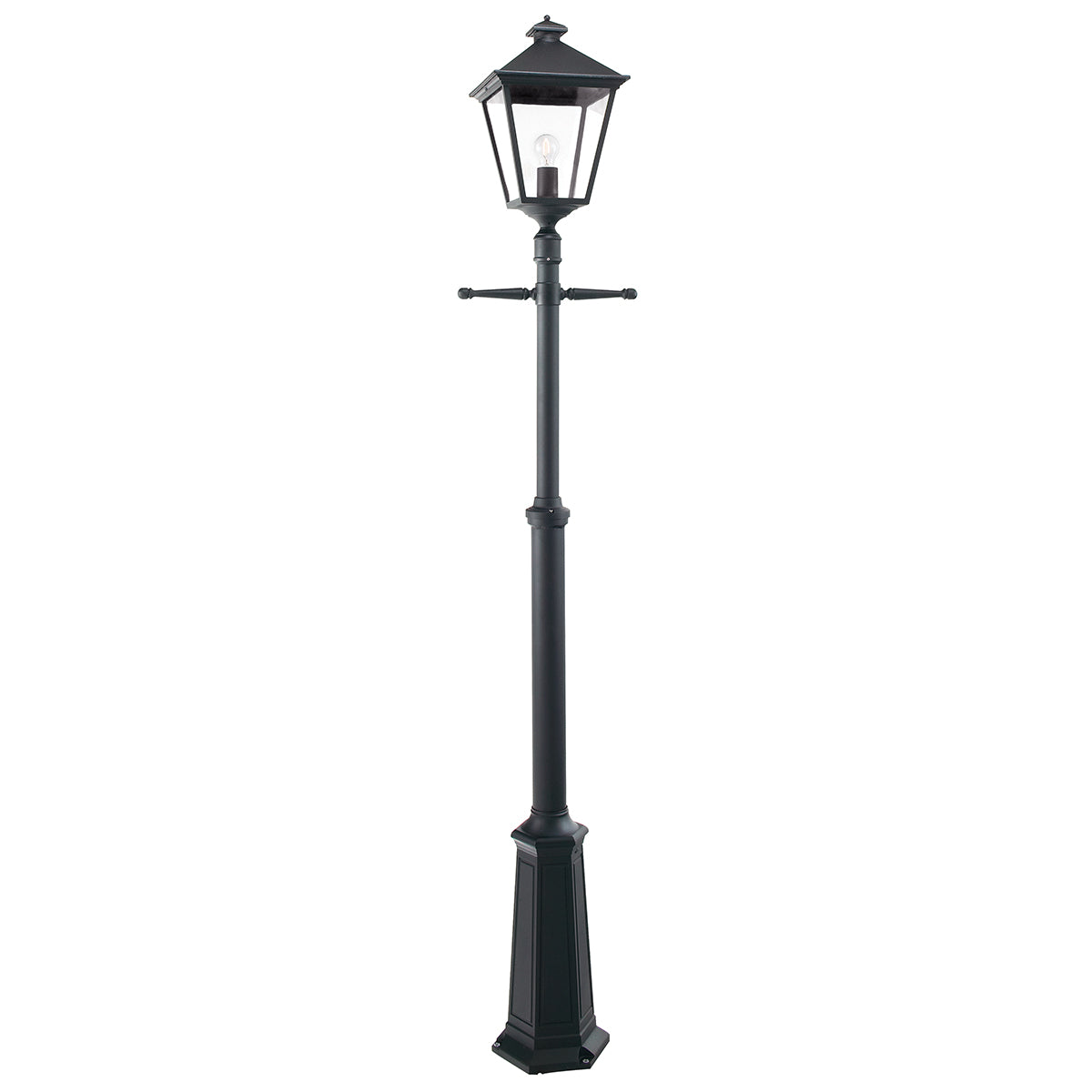 Turin Grande Black 1-Light Signal Post